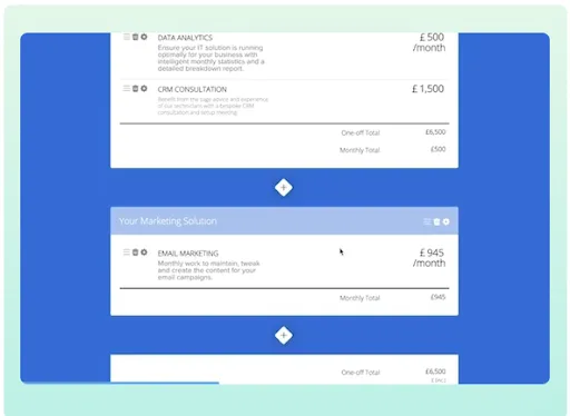 BetterProposals dashboard