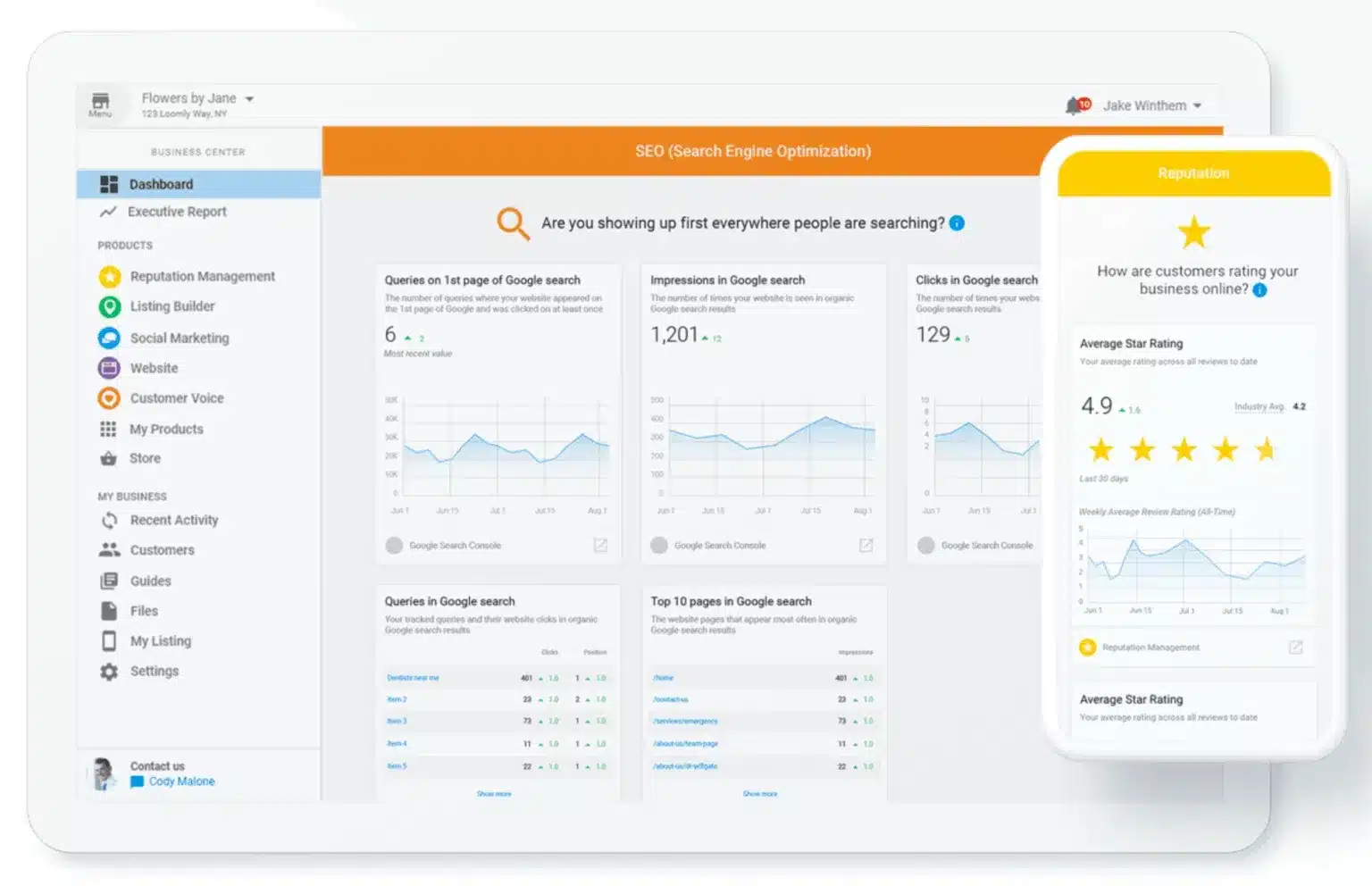 client collaboration: business app