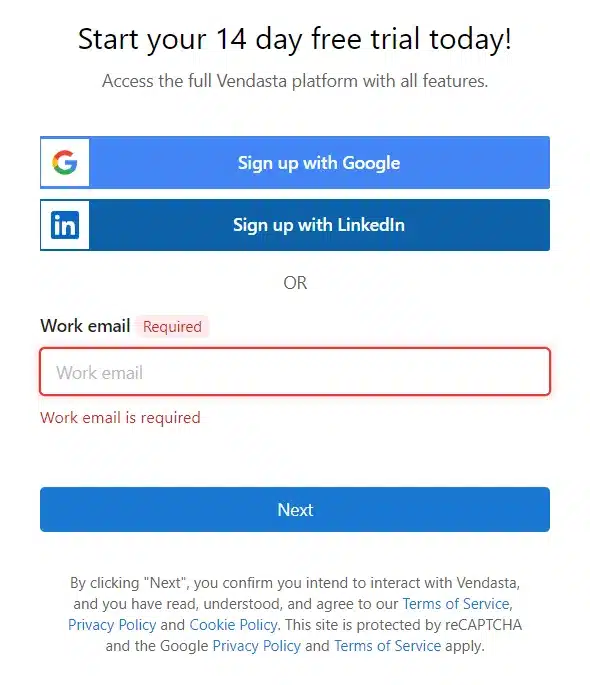 Google or LinkedIn account