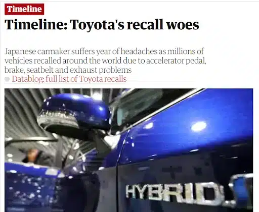 Product recalls