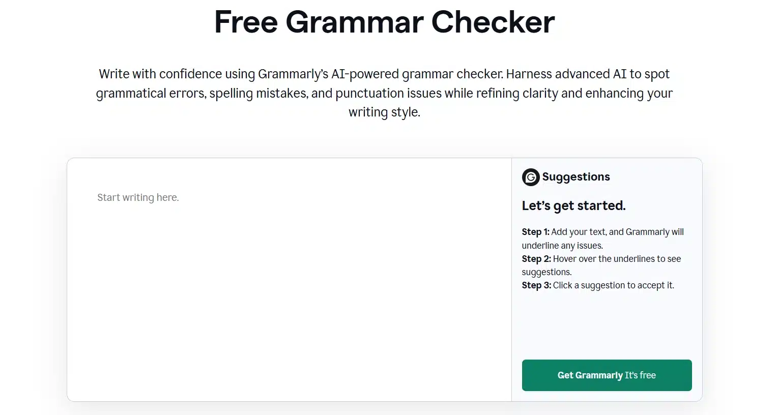 ai marketing tools: grammarly