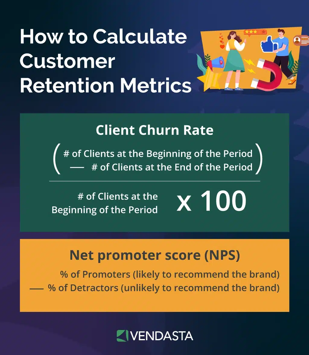 client reporting: calculate customer retention