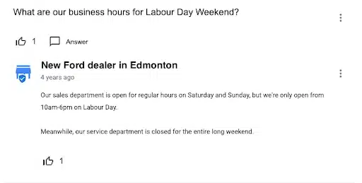 What are our business hours for labour day weekend?