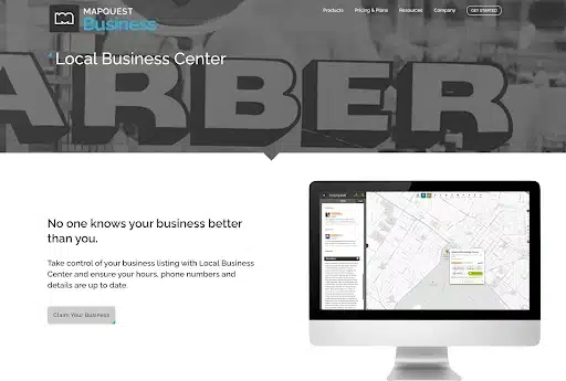 list your business on MapQuest
