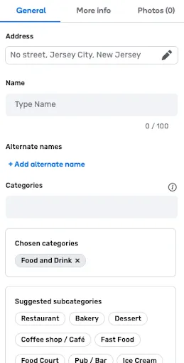 select a category