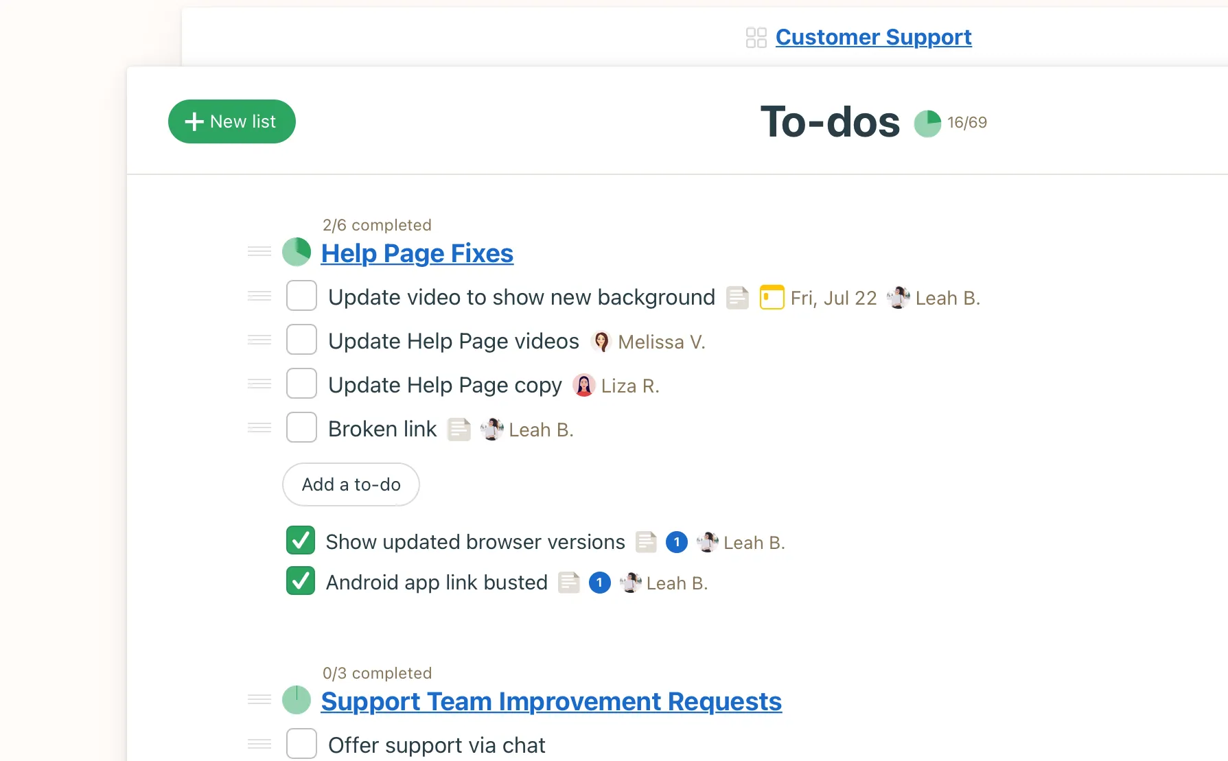 to-dos